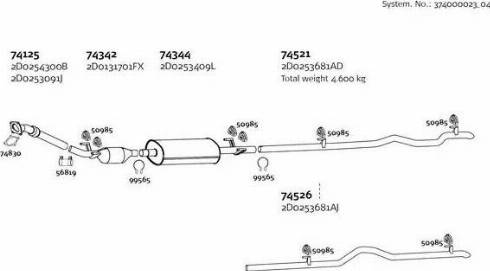 Dinex 374000023_04 - Система випуску ОГ autocars.com.ua