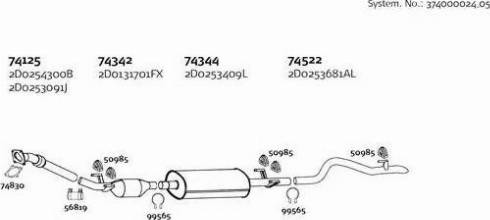 Dinex 374000024_05 - Система випуску ОГ autocars.com.ua