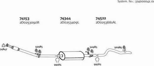 Dinex 374000042_01 - Система випуску ОГ autocars.com.ua