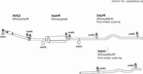 Dinex 374000042_03 - Система випуску ОГ autocars.com.ua