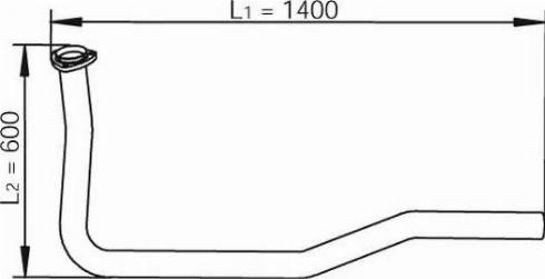 Dinex 47100 - Труба вихлопного газу autocars.com.ua