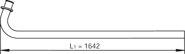 Dinex 47107 - Труба вихлопного газу autocars.com.ua