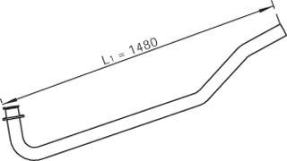 Dinex 47267 - Труба вихлопного газу autocars.com.ua