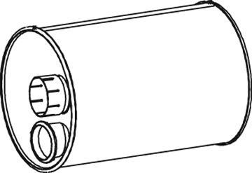 Dinex 47320 - Середній / кінцевий глушник ОГ autocars.com.ua