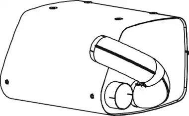Dinex 47341 - Середній / кінцевий глушник ОГ autocars.com.ua