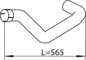 Dinex 47522 - Труба вихлопного газу autocars.com.ua