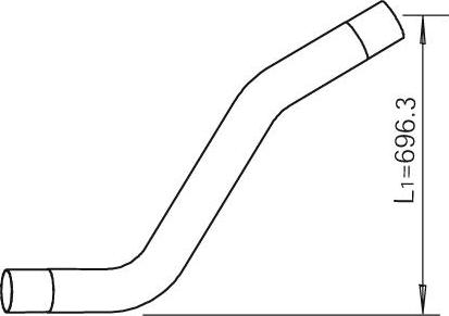 Dinex 47648 - Труба вихлопного газу autocars.com.ua