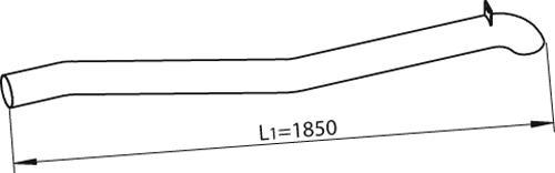 Dinex 47655 - Труба вихлопного газу autocars.com.ua