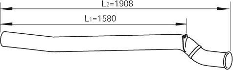 Dinex 47677 - Труба вихлопного газу autocars.com.ua