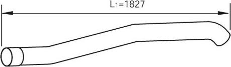 Dinex 47727 - Труба вихлопного газу autocars.com.ua