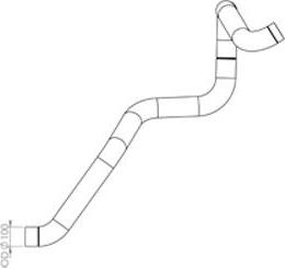 Dinex 47769 - Труба вихлопного газу autocars.com.ua