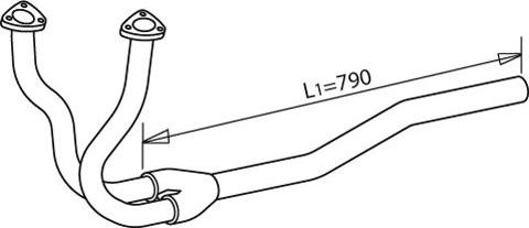 Dinex 49155 - Труба вихлопного газу autocars.com.ua