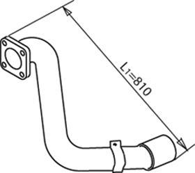 Dinex 49280 - Труба вихлопного газу autocars.com.ua