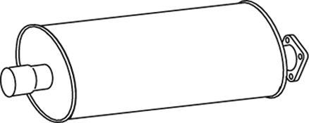 Dinex 49314 - Середній / кінцевий глушник ОГ autocars.com.ua