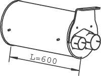 Dinex 49396 - Середній глушник вихлопних газів autocars.com.ua