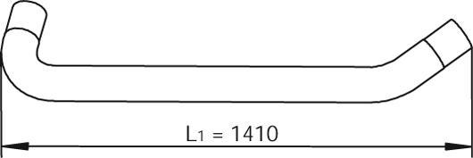 Dinex 49732 - Труба вихлопного газу autocars.com.ua