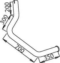 Dinex 50624 - Труба вихлопного газу autocars.com.ua