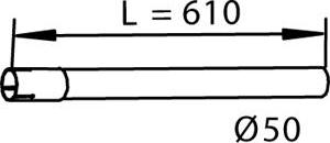 Dinex 54612 - Труба вихлопного газу autocars.com.ua
