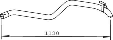 Dinex 54614 - Труба вихлопного газу autocars.com.ua