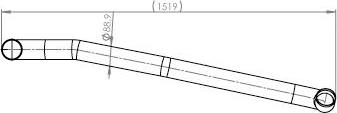 Dinex 54712 - Труба выхлопного газа avtokuzovplus.com.ua