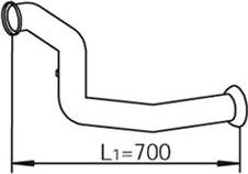 Dinex 56128 - Труба вихлопного газу autocars.com.ua