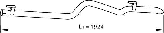 Dinex 56504 - Труба вихлопного газу autocars.com.ua