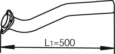 Dinex 62115 - Труба вихлопного газу autocars.com.ua