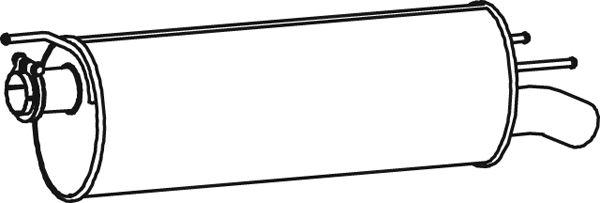 Dinex 62311 - Глушник вихлопних газів кінцевий autocars.com.ua