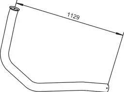 Dinex 64157 - Труба вихлопного газу autocars.com.ua