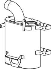 Dinex 64358 - Середній глушник вихлопних газів autocars.com.ua