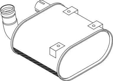 Dinex 64362 - Середній / кінцевий глушник ОГ autocars.com.ua