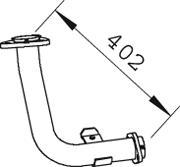 Dinex 66117 - Труба вихлопного газу autocars.com.ua