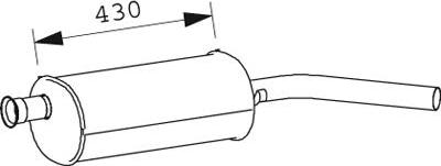 Dinex 66367 - Глушник вихлопних газів кінцевий autocars.com.ua