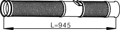 Dinex 68082 - Труба вихлопного газу autocars.com.ua