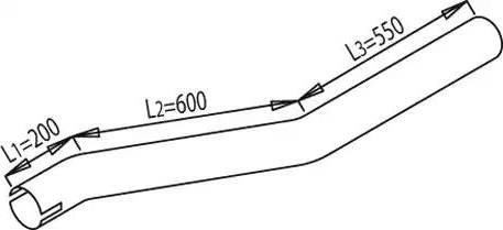 Dinex 68200 - Труба вихлопного газу autocars.com.ua