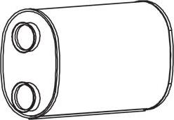 Dinex 68370 - Середній глушник вихлопних газів autocars.com.ua