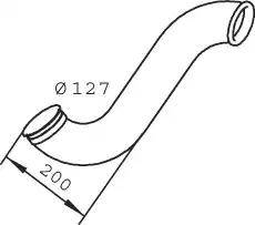 Dinex 68603 - Труба вихлопного газу autocars.com.ua