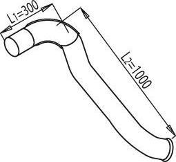 Dinex 68646 - Труба вихлопного газу autocars.com.ua