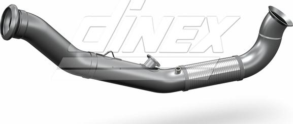 Dinex 6JA000 - Труба вихлопного газу autocars.com.ua