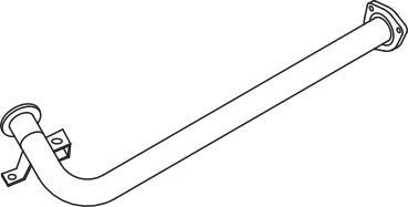 Dinex 80125 - Труба вихлопного газу autocars.com.ua