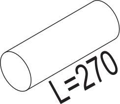 Dinex 80190 - Труба вихлопного газу autocars.com.ua