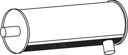 Dinex 80325 - Середній / кінцевий глушник ОГ autocars.com.ua