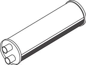 Dinex 80381 - Середній / кінцевий глушник ОГ autocars.com.ua