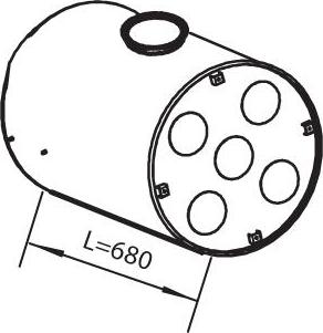 Dinex 80403 - Средний / конечный глушитель ОГ autodnr.net