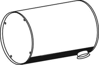 Dinex 80410 - Середній / кінцевий глушник ОГ autocars.com.ua