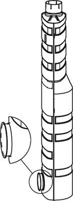 Dinex 80454 - Середній глушник вихлопних газів autocars.com.ua