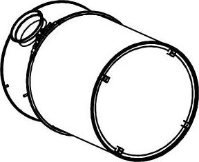 Dinex 80482 - Глушник вихлопних газів кінцевий autocars.com.ua