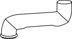 Dinex 80554 - Труба вихлопного газу autocars.com.ua