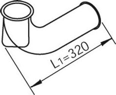 Dinex 80636 - Труба вихлопного газу autocars.com.ua