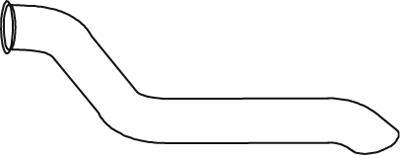 Dinex 82701 - Труба вихлопного газу autocars.com.ua